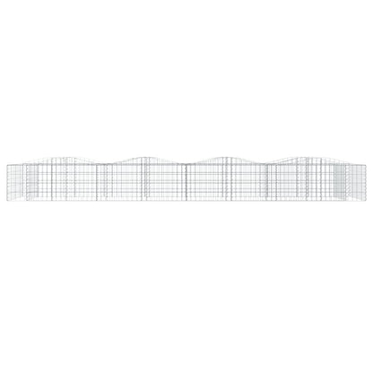Arched Gabion Raised Bed 600x100x50 cm Galvanised Iron