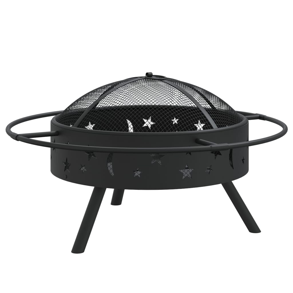 Fire Pit with Poker 70 cm XXL Steel