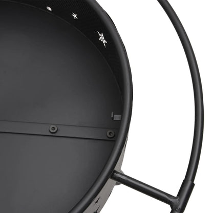 Fire Pit with Poker 70 cm XXL Steel