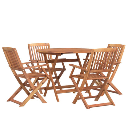 5 Piece Garden Dining Set Solid Wood Acacia