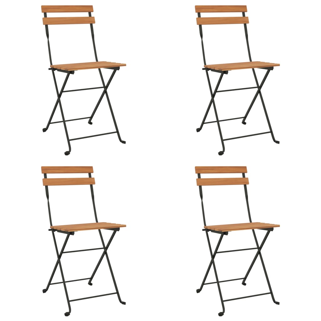 Folding Bistro Set | Natural wood | Solid acacia wood | Standard