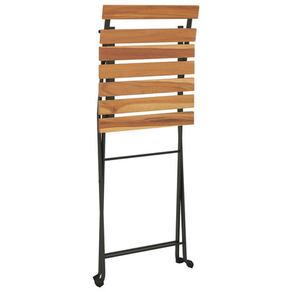 Folding Bistro Set | Natural wood | Solid acacia wood | Standard