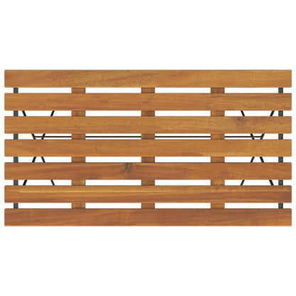 Folding Bistro Set | Natural wood and black