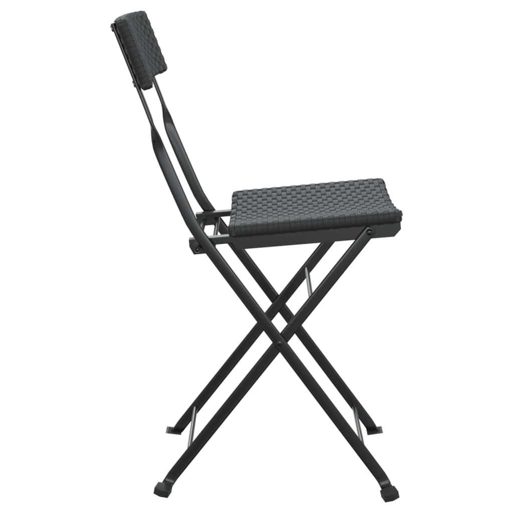 Folding Bistro Chair | Set of 8 | Black