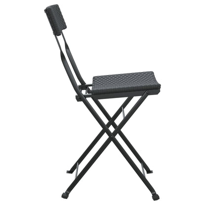 Folding Bistro Chair | Set of 8 | Black