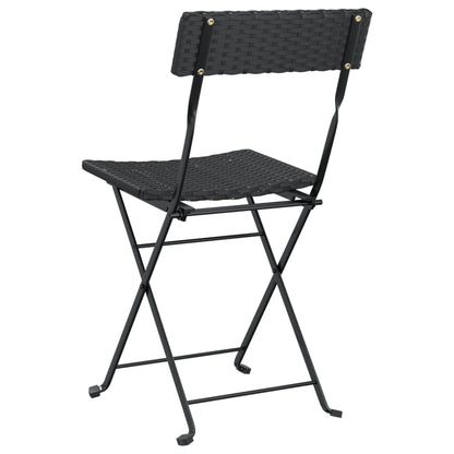 Folding Bistro Chair | Set of 8 | Black