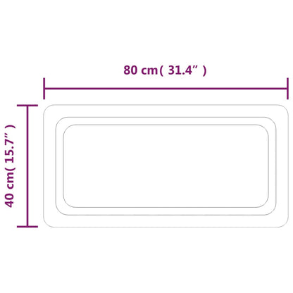 LED Bathroom Mirror 40x80 cm