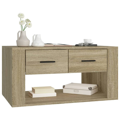 Coffee Table Sonoma Oak 80x50x40 cm Engineered Wood