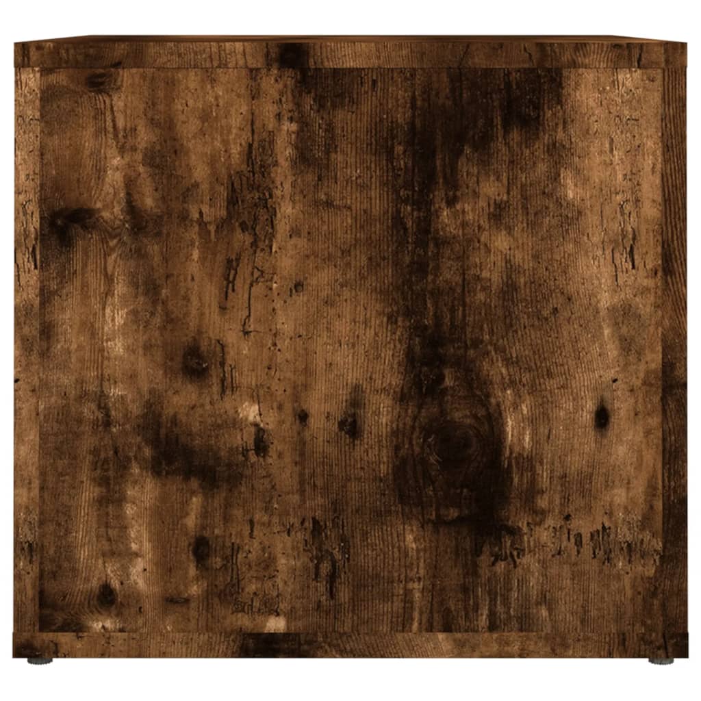 Bedside Table Smoked Oak 41x40x36 cm Engineered Wood