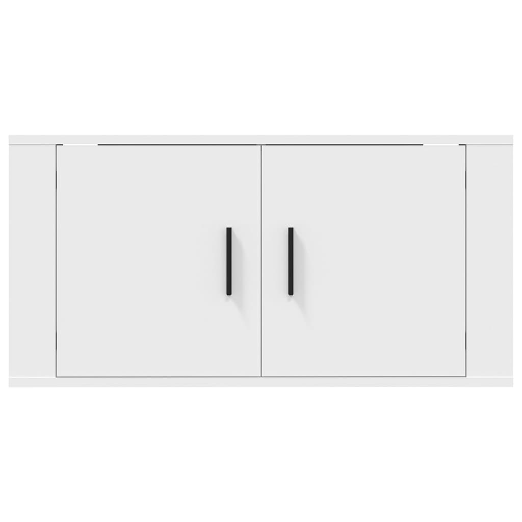 Wall Mounted TV Cabinet White 80x34,5x40 cm