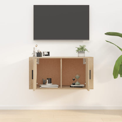 Wall Mounted TV Cabinet Sonoma Oak 80x34,5x40 cm
