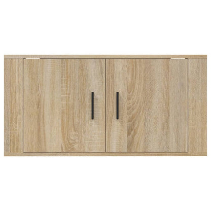 Wall Mounted TV Cabinet Sonoma Oak 80x34,5x40 cm