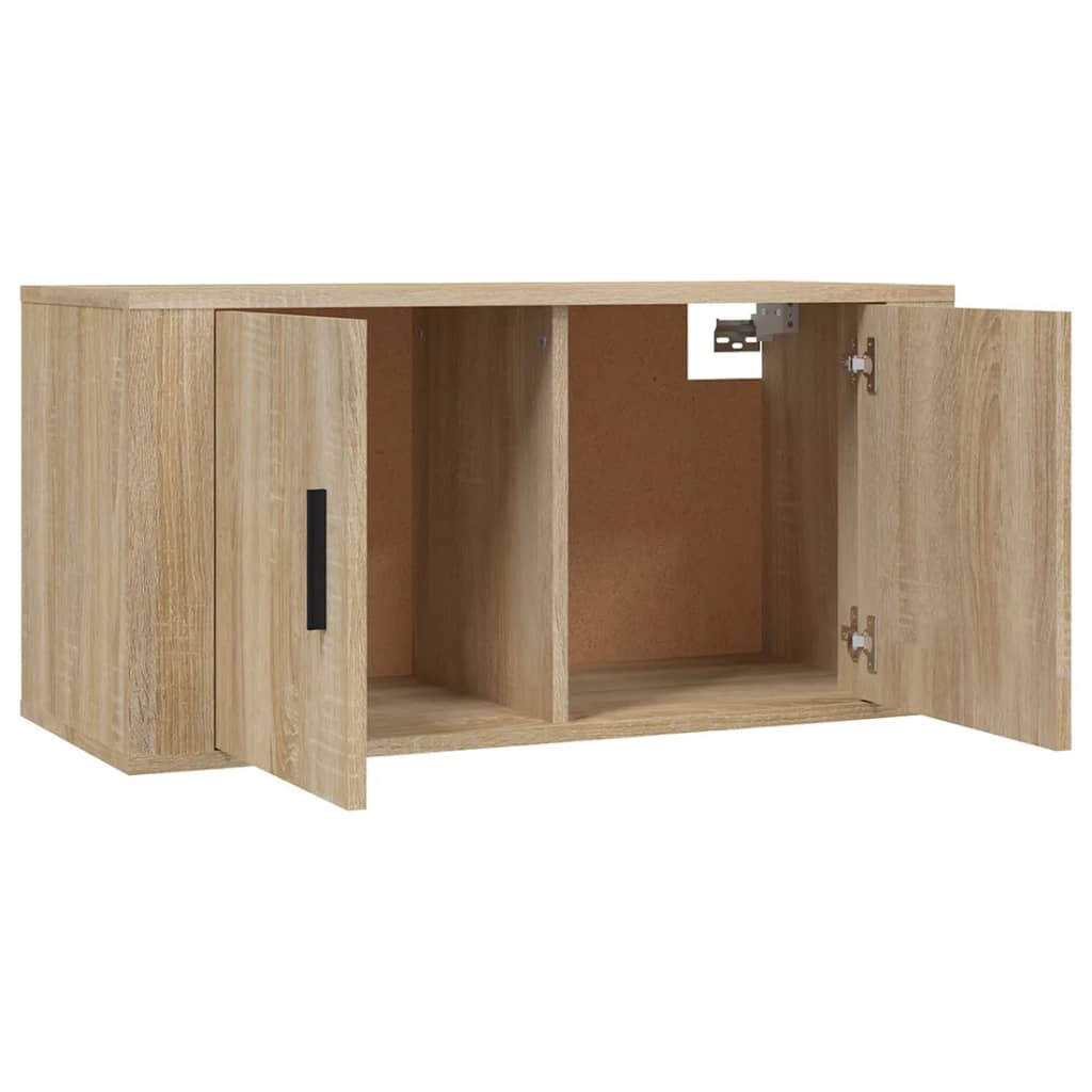 Wall Mounted TV Cabinet Sonoma Oak 80x34,5x40 cm
