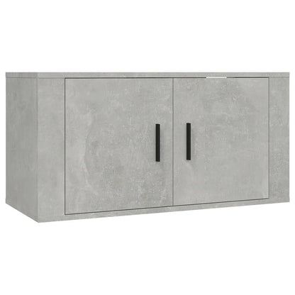 Wall Mounted TV Cabinet Concrete Grey 80x34,5x40 cm