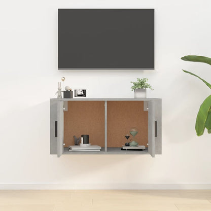 Wall Mounted TV Cabinet Concrete Grey 80x34,5x40 cm