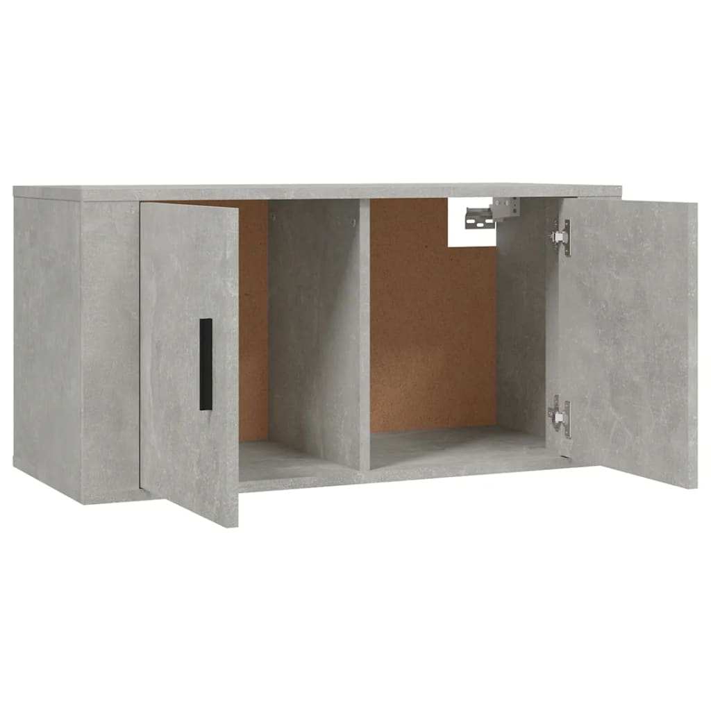 Wall Mounted TV Cabinet Concrete Grey 80x34,5x40 cm