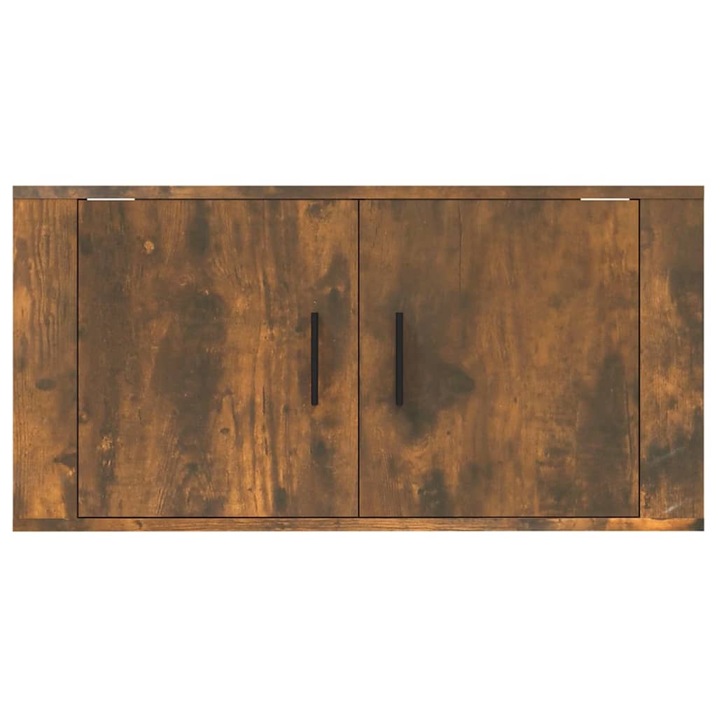 Wall Mounted TV Cabinet Smoked Oak 80x34,5x40 cm
