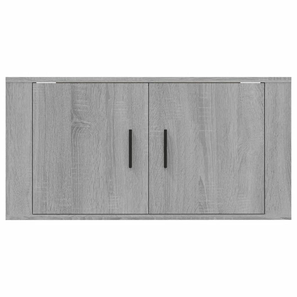 Wall Mounted TV Cabinet Grey Sonoma 80x34,5x40 cm