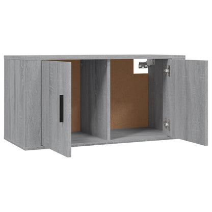 Wall Mounted TV Cabinet Grey Sonoma 80x34,5x40 cm
