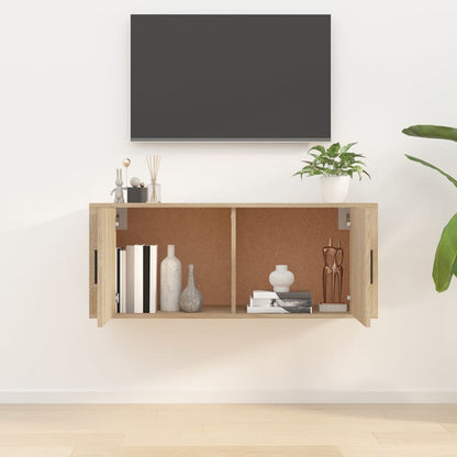 Wall Mounted TV Cabinet Sonoma Oak 100x34,5x40 cm