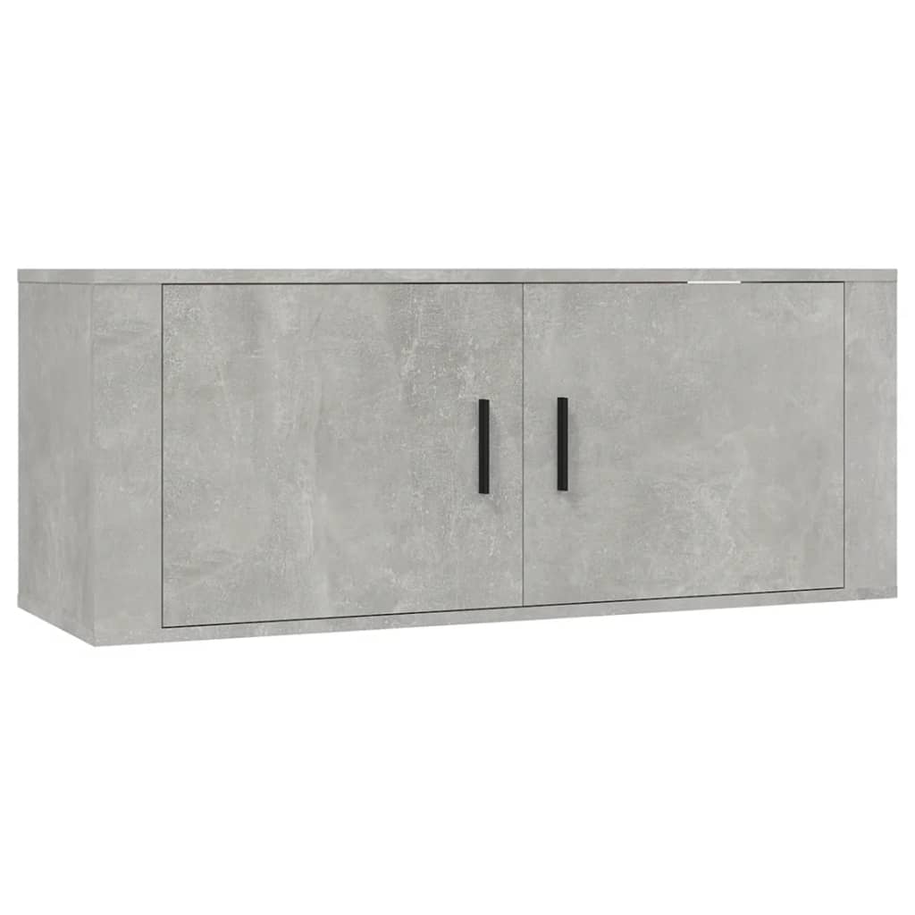 Wall Mounted TV Cabinet Concrete Grey 100x34,5x40 cm