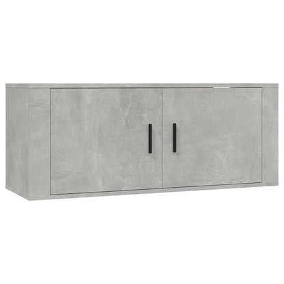 Wall Mounted TV Cabinet Concrete Grey 100x34,5x40 cm