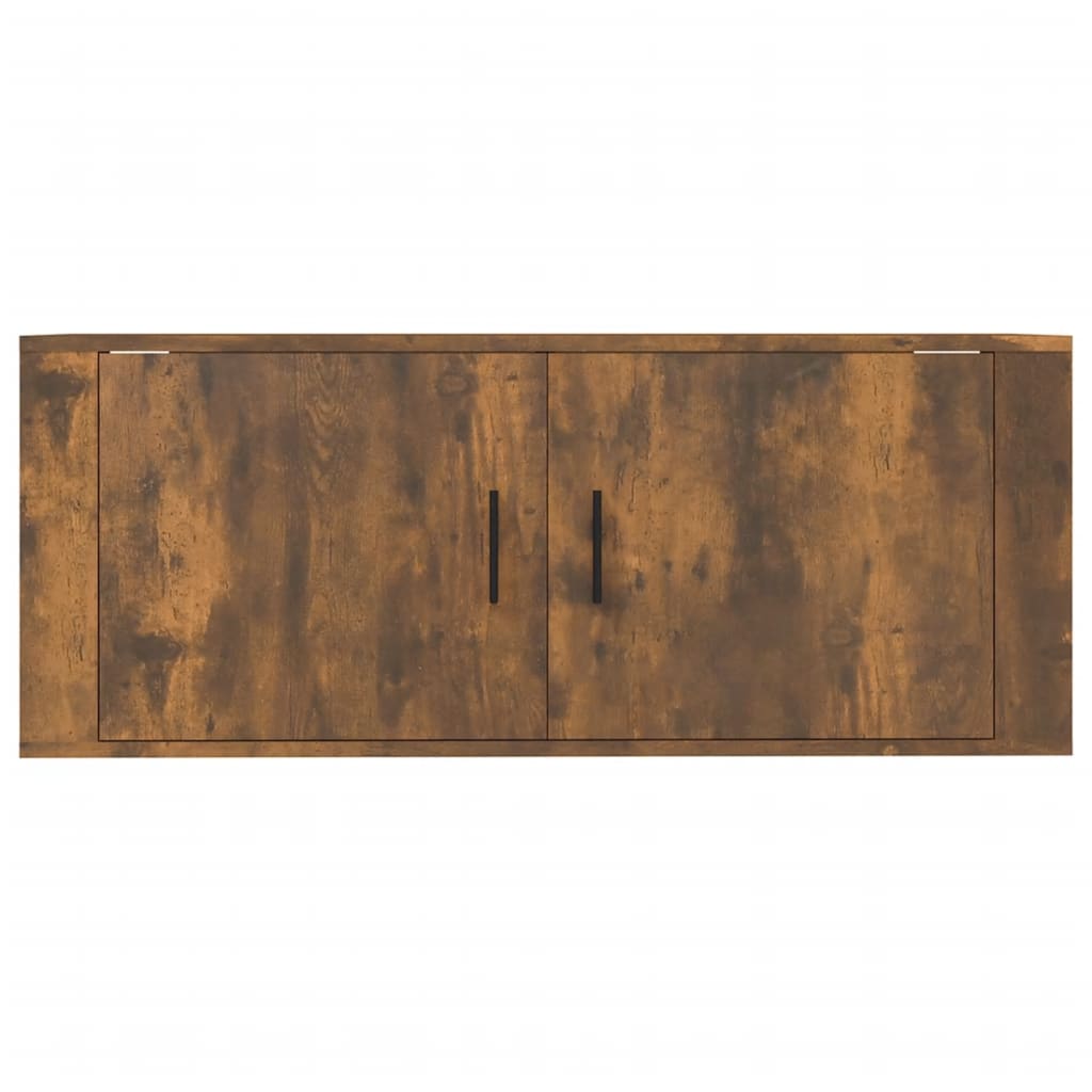 Wall Mounted TV Cabinet Smoked Oak 100x34,5x40 cm