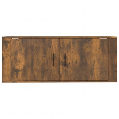 Wall Mounted TV Cabinet Smoked Oak 100x34,5x40 cm