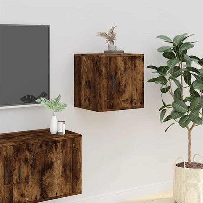 Wall Mounted TV Cabinet Smoked Oak 40x34,5x40 cm