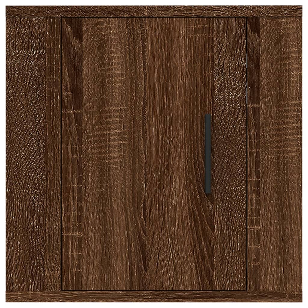 2 Piece Wall-mounted TV Cabinet Set Brown Oak 40x34,5x40 cm