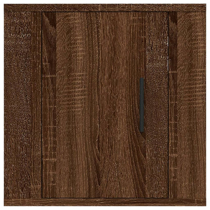 2 Piece Wall-mounted TV Cabinet Set Brown Oak 40x34,5x40 cm