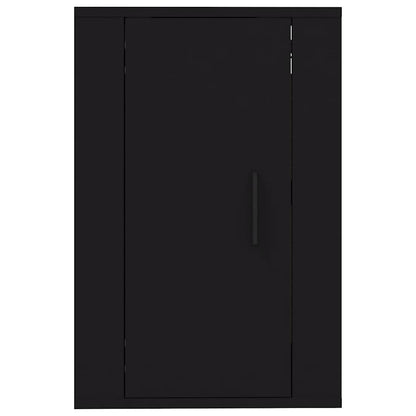 Wall Mounted TV Cabinets 2 pcs Black 40x34.5x60 cm