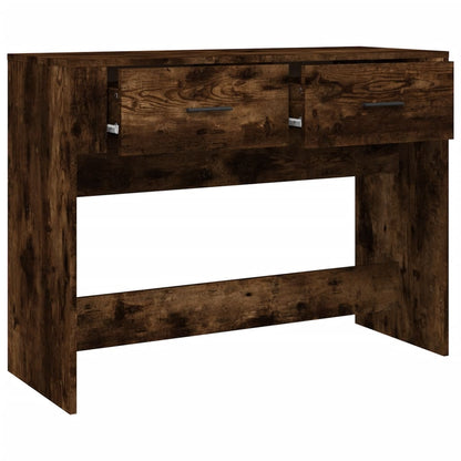 Console Table Smoked Oak 100x39x75 cm Engineered Wood