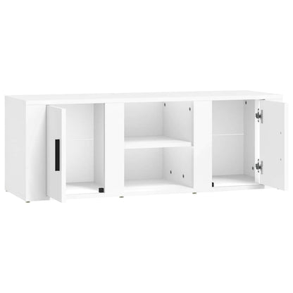 TV Cabinet White 100x31,5x35 cm Engineered Wood