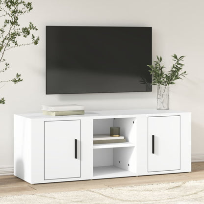 TV Cabinet White 100x31,5x35 cm Engineered Wood