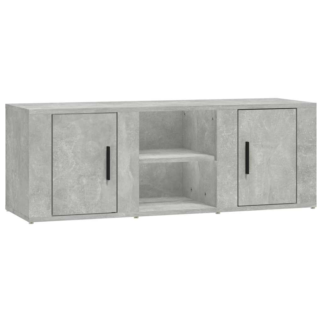 TV Cabinet Concrete Grey 100x31,5x35 cm Engineered Wood