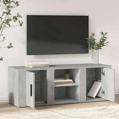 TV Cabinet Concrete Grey 100x31,5x35 cm Engineered Wood