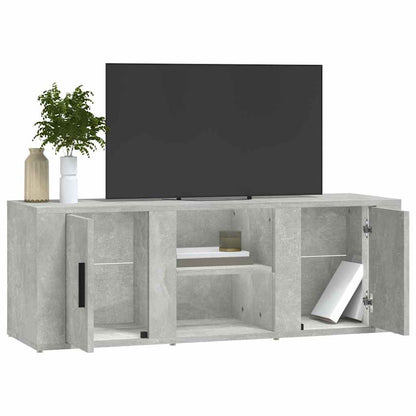 TV Cabinet Concrete Grey 100x31,5x35 cm Engineered Wood