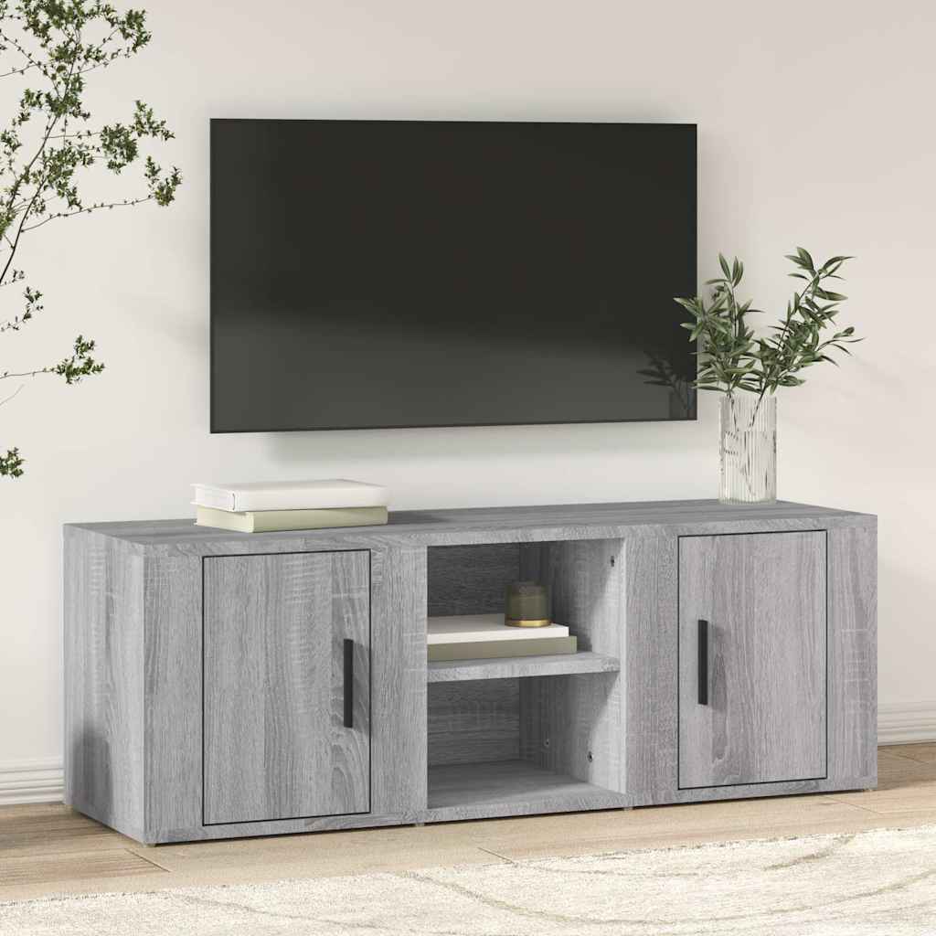 TV Cabinet Grey Sonoma 100x31,5x35 cm Engineered Wood