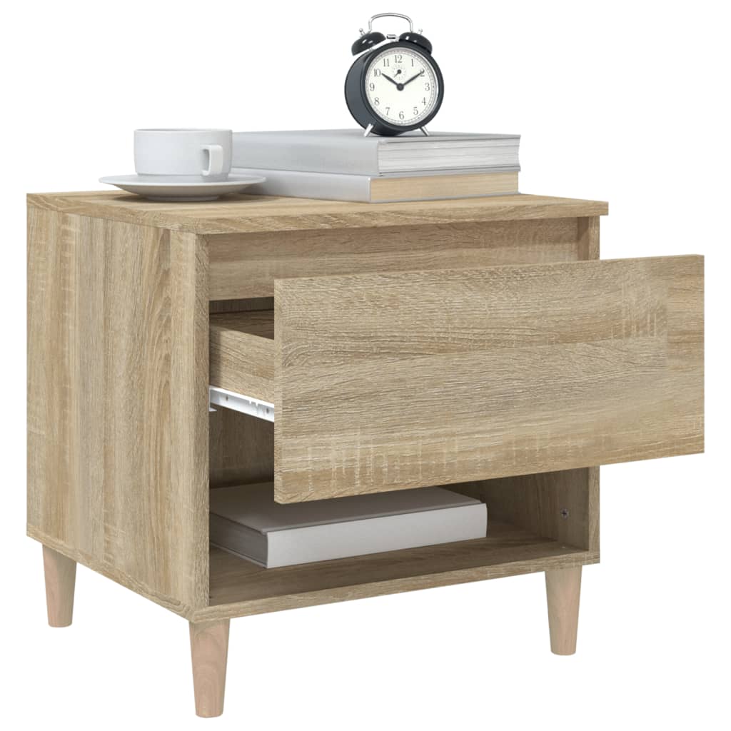 Bedside Tables 2 pcs Sonoma Oak 50x46x50 Engineered Wood