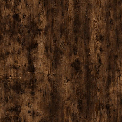 Bedside Table Smoked Oak 50x46x50 Engineered Wood