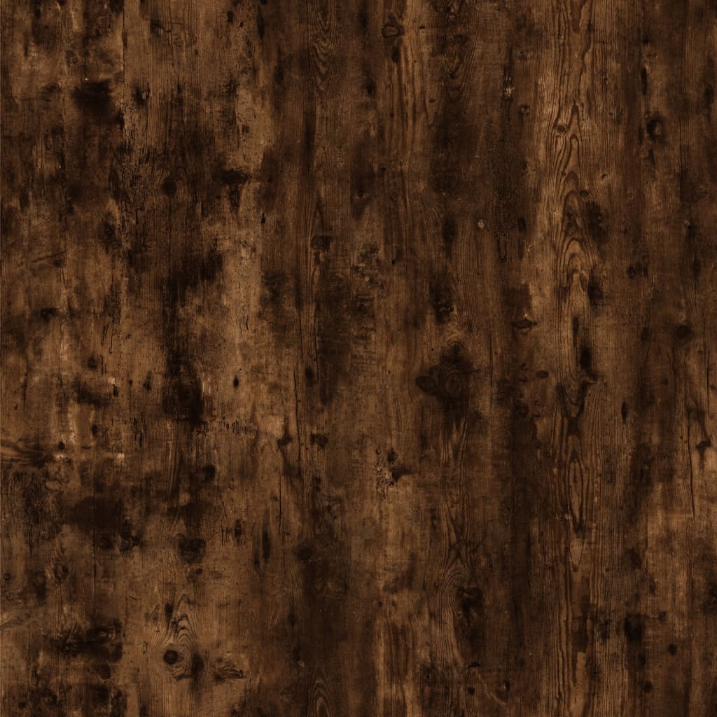 Bedside Table Smoked Oak 50x46x50 Engineered Wood