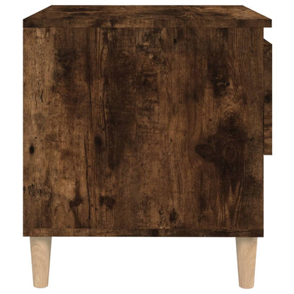Bedside Tables 2 pcs Smoked Oak 50x46x50 Engineered Wood