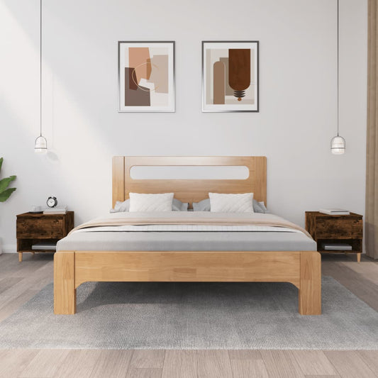 Bedside Tables 2 pcs Smoked Oak 50x46x50 Engineered Wood