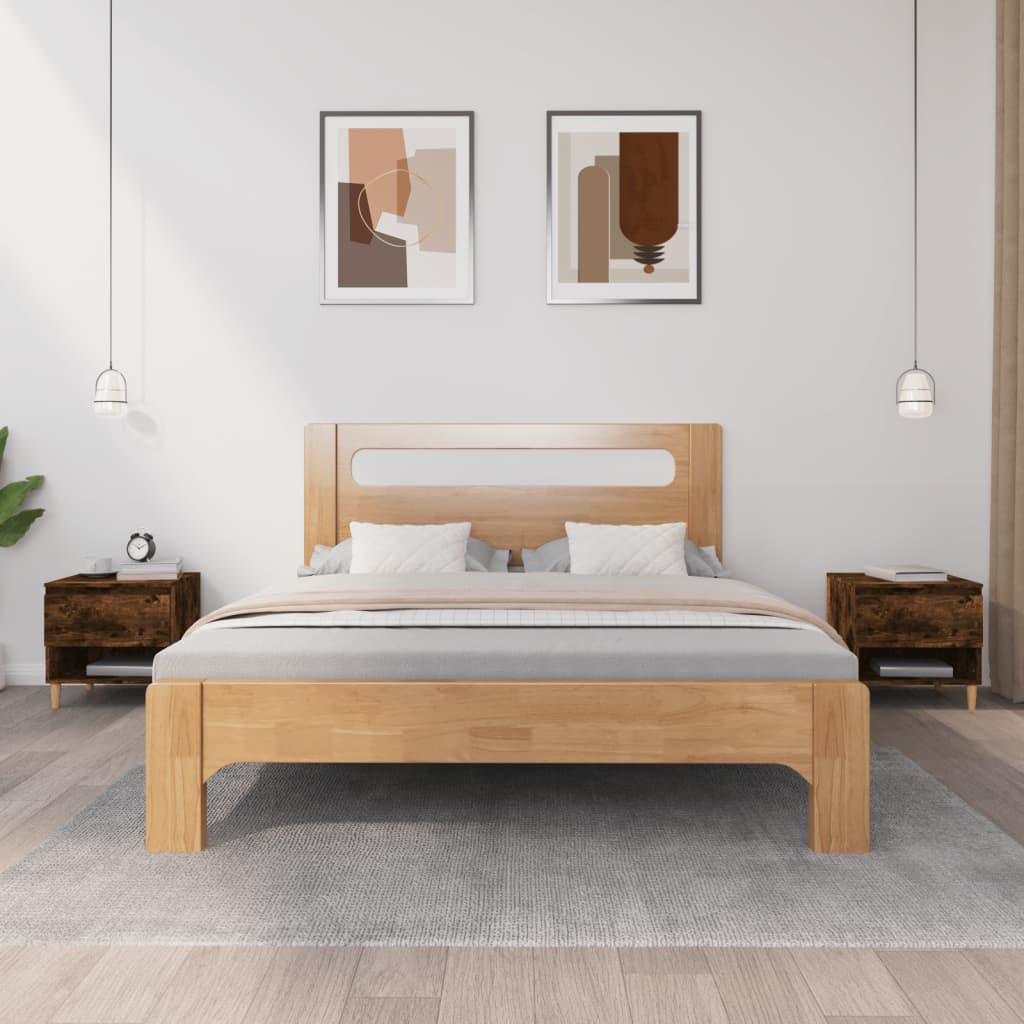 Bedside Tables 2 pcs Smoked Oak 50x46x50 Engineered Wood