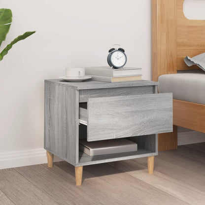 Bedside Table Grey Sonoma 50x46x50 Engineered Wood
