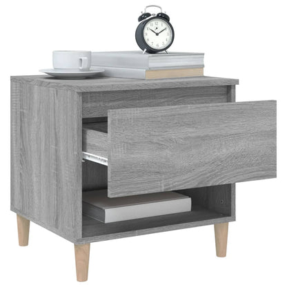 Bedside Table Grey Sonoma 50x46x50 Engineered Wood