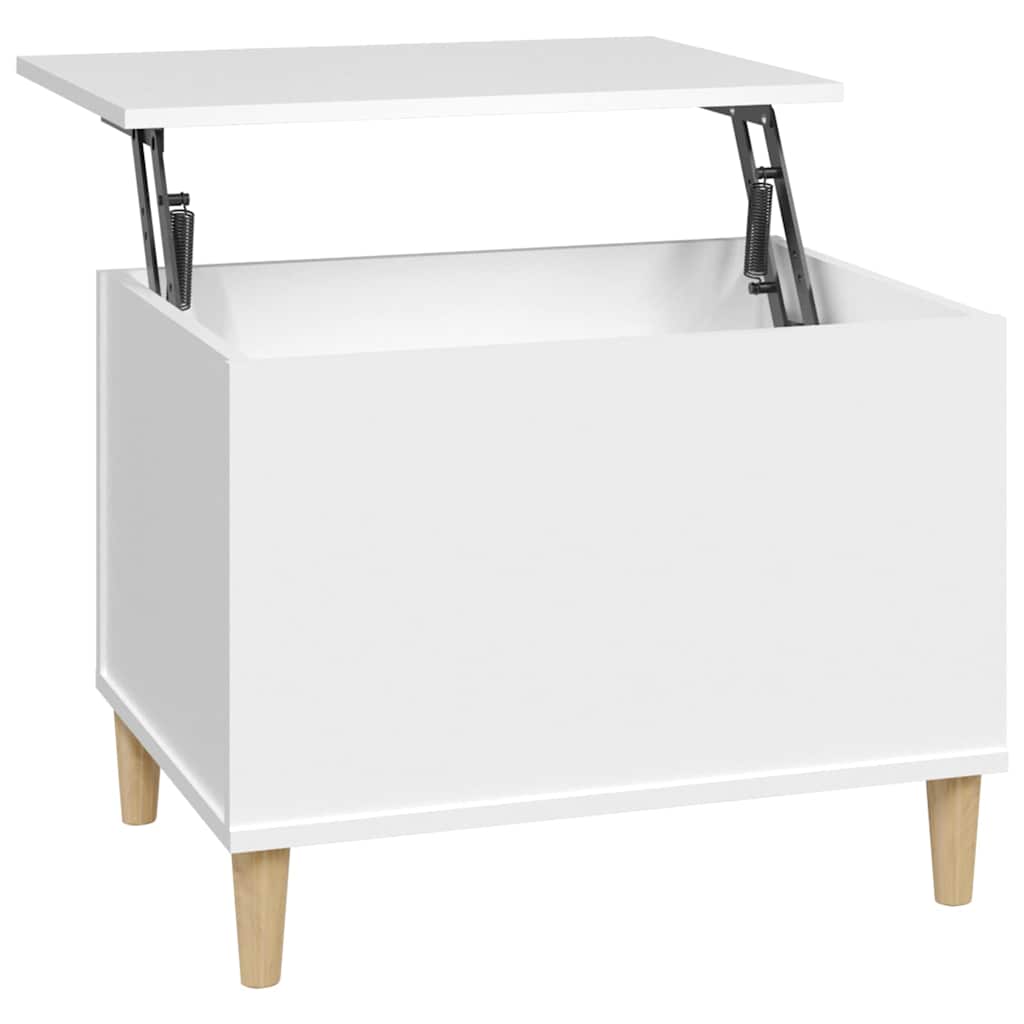 Coffee Table White 60x44,5x45 cm Engineered Wood