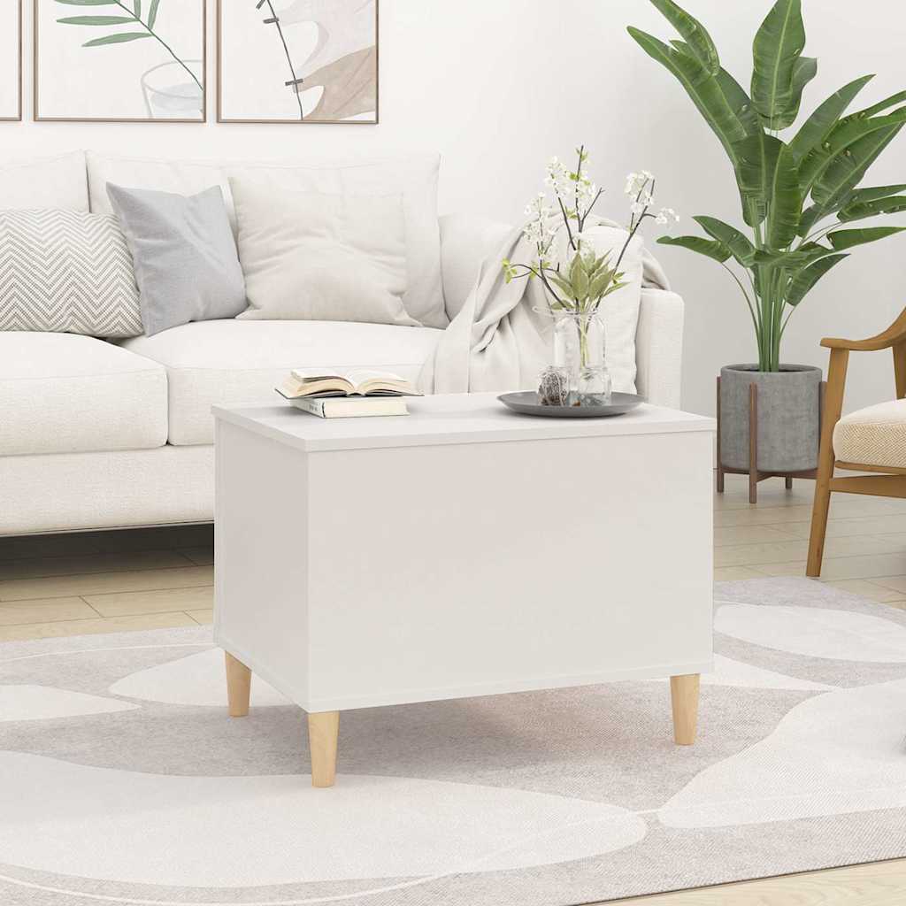 Coffee Table White 60x44,5x45 cm Engineered Wood