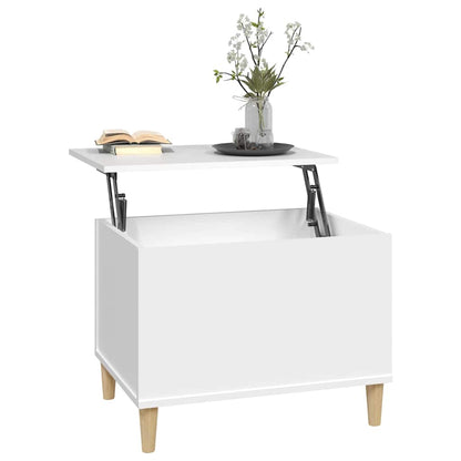 Coffee Table White 60x44,5x45 cm Engineered Wood